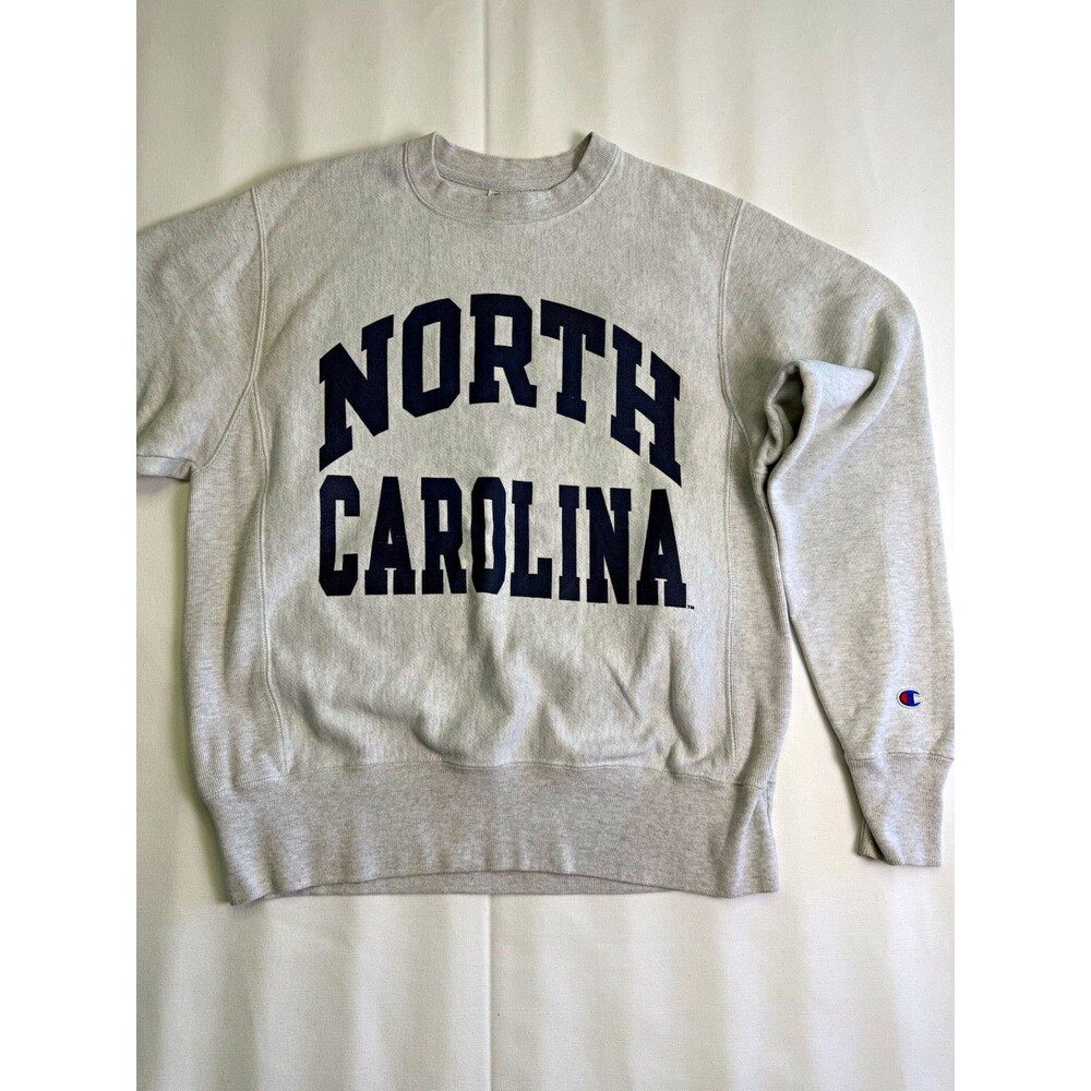 North Carolina Champion Reverse Weave Gray Sweatshirt Size S